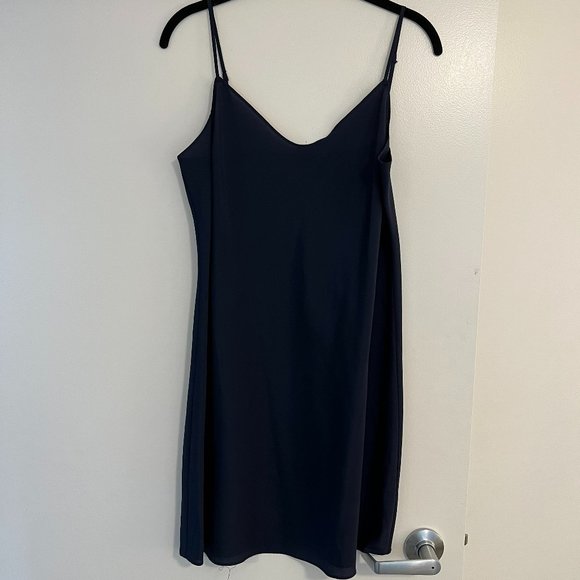 J. Crew Laser-Cut Floral Shift Dress, Navy, Size 10 - Picture 9 of 11